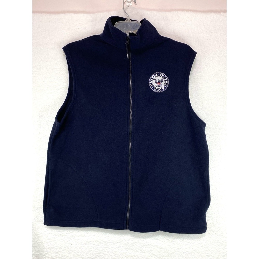 JWM Made in the USA: US Navy Polar Fleece‎ Vest Mens XL Blue
